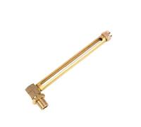 Indicatore di livello del liquido in ottone a forma di L con doppia finestra - 12,5" (40 cm) - Compatibile con BSP da 1/4" e 3/8", 1 pz.(20CM*1/2 INCH)