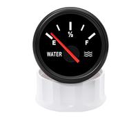 Indicatore di livello dell'acqua da 2 "52 mm con retroilluminazione rossa, indicatore del misuratore del serbatoio dell'acqua con puntatore 0-190 OHM Letture chiare(BN 0-190ohm)