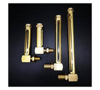 Indicatore di livello dell'olio, Indicatore di livello dell'olio con filettatura maschio da 1/4"-1/2" BSP, in ottone, a due finestre, con vetro spia (80-300) mm(Two Window 1/2",300Mm)