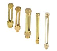 Indicatore Di Livello Dell'olio, Lunghezza 80/100/150/200mm M10 M12 M16 1/4" 3/8" 1/2" BSP Dispositivi Di Lubrificazione Indicatore Di Livello Dell'olio In Ottone Vetro Di Ispezione For Vaschetta For