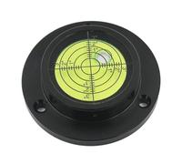 Indicatore di livello Flangia metallica multicolore Spirito Perlina a bolla orizzontale for veicolo da lavoro aereo Diametro 60 mm 1 PZ(Green in Black)