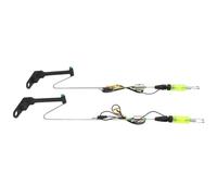 Indicatore di Morso di Carpa 2PCS, Componente di Allarme di Pesca, Allarme di Pesca in Acciaio Inox Lad Morso illuminato Morso illuminato Allarme Pesca per