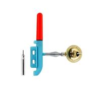 Indicatore di morso per pesca, luce notturna a LED, impermeabile, con fibbia e campana, indicatore di abbondanza luminoso, con batteria per la pesca notturna (luce rossa)