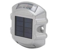 Indicatore di Percorso a LED Durevole con Luce Solare per Strada per Vialetto da Giardino 6V 1.8W Lega di Alluminio per Esterni 1 Pezzo (rosso)