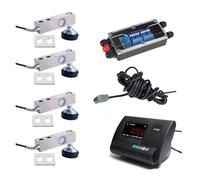 Indicatore di pesatura con display LCD con 4 celle di carico di tipo F da 0,5 T, 1 T, 2 T, 3 T for bilancia for camion con scatola di giunzione Dati affidabili(3T)