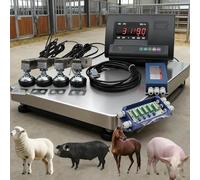 Indicatore di Pesatura del Carico con Display LCD, Kit Bilancia per Bestiame Ad Alta Precisione La Struttura Robusta Resiste all'Uso Frequente per La Pesatura Industriale Bestiame