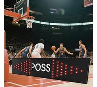 Indicatore di possesso del gioco di pallacanestro con visualizzazione di direzione e alta luminosità per l'inseguimento del fallo della squadra