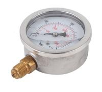 Indicatore di Pressione Idraulica Affidabile con Doppia Scala per Misurazione a Bar/psi - Quadrante 68 Mm G1/4 Collegamento della Filettatura 0 a 400bar/0 a 5800psi per Strumenti di Misurazione