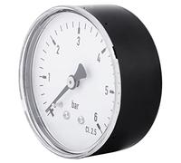Indicatore di pressione, Manometro 1/4"NPT per gasolio per aria combustibile Gas liquido Contatore di pressione ad alta precisione 0-6 bar