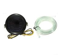 Indicatore di pressione Turbo Boost da 52 mm, per auto, con display a LED fumé, ago illuminato e misurazione 35 Psi, include kit di installazione, nero