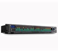 Indicatore di spettro equalizzatore audio, analizzatore di spettro audio a 31 bande, riduzione del rumore, con display LCD, 10 effetti preimpostati, luce LED, per studio di registrazione, bar, palco