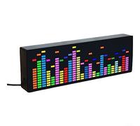 Indicatore di spettro musicale, analizzatore di visualizzazione dello spettro musicale, VU Meter RGB Display del livello audio scheda amplificatore, schermo a LED a colori, controllo vocale +