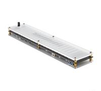 Indicatore di spettro musicale per EQ VU Meter Livello audio Display a LED USB 20-Band Frequenza a 15 livelli per risposta 50Hz-20kHz Ingresso a doppio canale (con DSP)