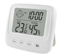 Indicatore di temperatura digitale, igrometro digitale - Mini igrometro per ambienti interni con misuratore di umidità - Sensore di temperatura, del viso facili da leggere per serra, camera da, retti