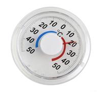 Indicatore di temperatura per finestre esterne con grande leggibile per quadrante e puntatore in metallo, adatto per persiane, porte e pareti, misura l'aria ambiente da meno a più cinquanta gradi C