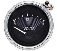 Indicatore Di Tensione Retro Nero Smiths 52Mm 12V Per VW Beetle T1 T2 Classico