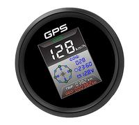 Indicatore di velocità GPS, 85mm Tachimetro GPS Digitale Nodi MPH KMH Retroilluminazione a LED Antiappannamento IP67 Sostituzione Impermeabile per Moto da 9 a 32V Barca Yacht Auto (910-00270)