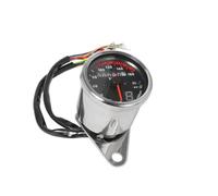 Indicatore Digitale Contachilometri Contachilometri Per Moto 12V | Pannello Strumenti Moto Per Strumenti Cruscotto Doppio Misuratore Velocità Per Cafe Racer(Chrome)