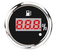 Indicatore digitale impermeabile personalizzato da 52 mm for auto e barche, indicatore di livello del carburante con allarme, sensore 0-190 ohm 240-33, serbatoio dell'olio