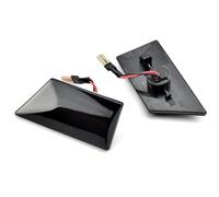 indicatore direzione 2PCS Per opel Per Vectra C 2002-2008 Per Signum 2003-2008 LED Indicatore Laterale Lampada Indicatori di Direzione Luci Dinamiche indicatore laterale(Smoky-black)