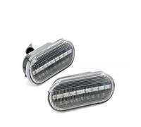 Indicatore Direzione 2PCS Per SEAT Per Ibiza 6L Per Cordoba Per Toledo Leon Per MK1 MK2 Parafango Auto Indicatore Direzione LED Dinamico Indicatore Laterale Flash Side(Transparent 2 pcs)