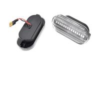 Indicatore Direzione 2x Luci Posizione Laterali Per Seat Ibiza 6L Cordoba Toledo Leon 1M Per Skoda Per Octavia Dinamici LED Lampeggianti Freccia Specchietto(Dynamic Crystal)