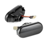 Indicatore Direzione Laterale Compatibile Con Nissan Per Tiida Per Latio C11 Per Versa 2004-2011 Luci Di Segnalazione Laterali Sinistra E Destra Luci Lampeggianti 2160-AX000(Nero)