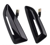 Indicatore Direzione Laterale Compatibile Con Opel Per Astra J 2009-2015 Luci Posizione Laterali Dinamiche Per Auto, Indicatori Direzione Scorrevoli, Pannello Luminoso Ripetitore Laterale.(Nero)