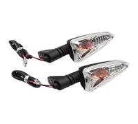 Indicatore Direzione Laterale Motocicletta Per Daytona 675 675R 2009-2015 Per Tiger 800 800XC 2011-2015 Lampadina Indicatori Di Direzione Luci A 2 Fili(White With Line)