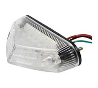 Indicatore Direzione Laterale Motocicletta Per Standard Moto Per Dual Sport Indicatori Direzione Barra Luminosa Da 12 V Freno Posteriore DRL Universali(bianca)