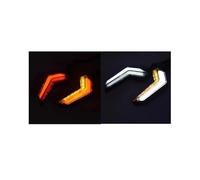 Indicatore Direzione Laterale Motocicletta Per Tracer 900 Per XJ6 Per FZ1 Per FZ6 Indicatori Direzione Interruttori Universali Moto Indicatore Flusso 10MM ABS Bianco/Rosso/Blu(Red and white)