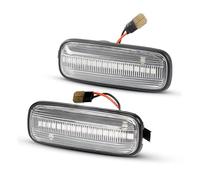 Indicatore Direzione laterale Per Civic 1996-2000 Per Ballade Per Prelude Indicatore Direzione A LED Per Parafango Luce Segnalazione Laterale Dinamica 2X Indicatori Direzione Dinamici(Clear lens)