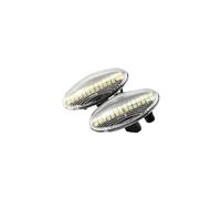 Indicatore Direzione LED Auto Per Peugeot Per 107 Per 206 Per 307 Per 207 Per 407 Per 607 Per 1007 Parafango Dinamico Indicatori Direzione Led Indicatore Laterale(Crystal white)