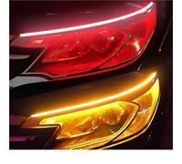 INDICATORE DIREZIONE Per 2 LED DRL Per Auto Diurne Flessibili Impermeabili Fari Automatici Indicatori Direzione Bianchi Flusso Freni Gialle 12 V FRECCIA SPECCHIETTO LATERALE(Red to yellow,70cm)