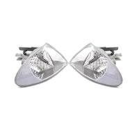 Indicatore Direzione Per BMW Serie 3 E46 Berlina 1999 2000 2001 Auto Anteriore Sinistro Indicatore Direzione Luce D'angolo Alloggiamento Senza Lampadina 63136902765(Crystal white)
