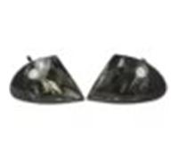 Indicatore Direzione Per BMW Serie 3 Per E46 Berlina 1999 2000 2001 Anteriore Direzione Alloggiamento D'angolo Lampadina Freccia Specchietto(Crystal black,Left and right)