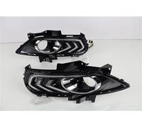 Indicatore Direzione Per Ford Per Mondeo Per Fusion 2013 2014 2015 2016 2 Pezzi Diurne LED DRL 12V Relè Di Segnalazione Gialla Freccia Specchietto(White Yellow Blue,Model A)