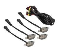 Indicatore Direzione Per SUV Fuoristrada Per Toyota Striscia Griglia Anteriore LED Universale Auto Luce Griglia A 6 LED Ambra Fumé Bianca Lampada Eagle Eye Freccia Specchietto