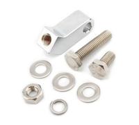 Indicatore Direzione Staffa Compatibile Con Bobber Per Chopper 1set Kit Di Estensione Staffa Blocco Montaggio Faro Moto Accessori Parti CNC(Silver)