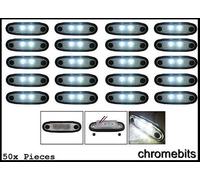 Indicatore Laterale A Led Bianco 50X Flush 24V Per Tetto Bull Bar