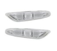 indicatore laterale Coppia Luci Sinistra e Destra per BMW E90 E82 E92 E46 E83 E60 Indicatori di direzione Luce posizione laterale 63137253325 63137253326 Frecce Laterali auto(BIANCO)