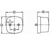 Indicatore laterale HELLA 2XS 005 639-001