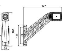 Indicatore laterale HELLA 2XS 011 744-161