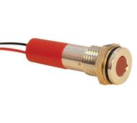Indicatore LED 8MM Colore Rosso 12V, Avanti Corrente Se 20MA, IP / Nema Rat Per