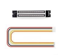 Indicatore LED audio a doppio canale a 12 bit VU Meter con velocità regolabile per barra luminosa reattiva del suono 7-12V Kit fai da te - Verde Arancione Rosso (finito)