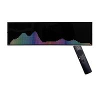 Indicatore LED dello Spettro Musicale, Scheda analizzatore con Barra di Livello Audio RGB, Controllo vocale + Controllo Linea, 36 Stili di visualizzazione, 4 gamme di frequenza