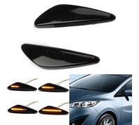 Indicatore LED giallo dinamico laterale facile da installare per Mazda 2 pezzi