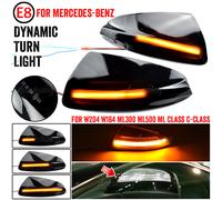 Indicatore LED Luce di Segnalazione Laterale Specchietto Retrovisore Blinker per W204 S204 07-14 per Viano W639 ML W164, Senza Batteria