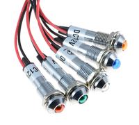 Indicatore LED Precablaggi 8Mm 12V Per Pannello Auto