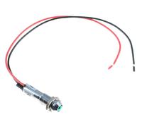 Indicatore LED Precablaggiato Verde 8mm Da Pannello 12V
